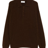 Polo in maglia in marrone Laneus - uomo 