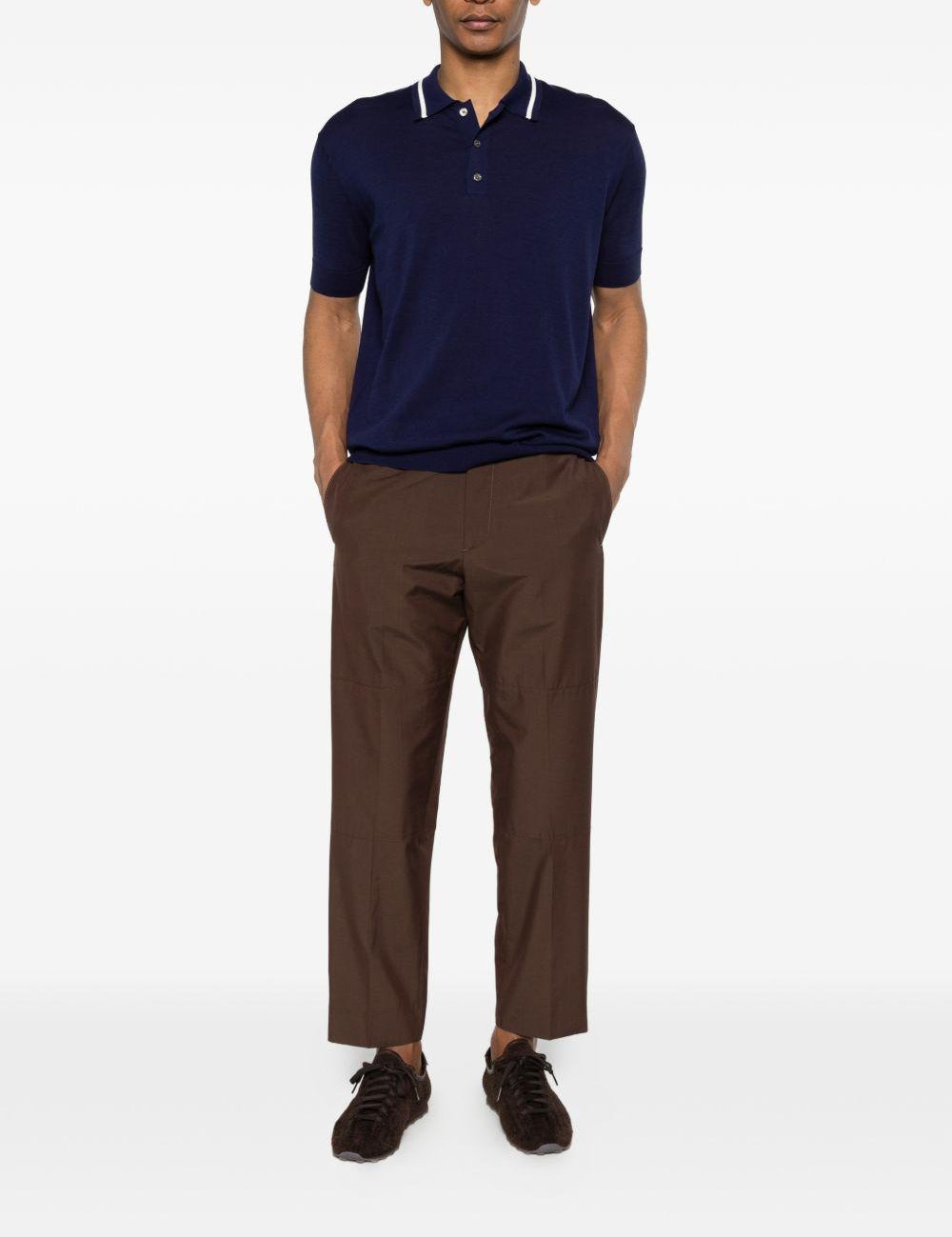 pantaloni diky in marrone grayed - uomo 