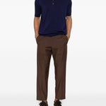 pantaloni diky in marrone grayed - uomo 