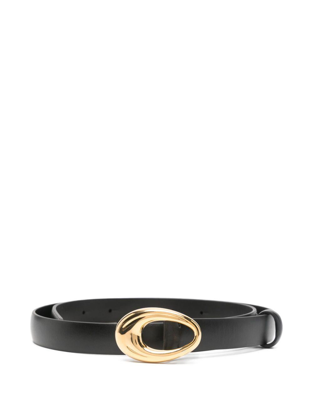 Cintura Olivia in pelle nera 