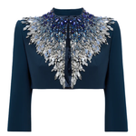 Blazer crop dexy in blu Jenny packham - donna 