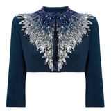 Blazer crop dexy in blu Jenny packham - donna 