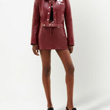 Minigonna Reedition con logo in rosso Courrèges - donna 