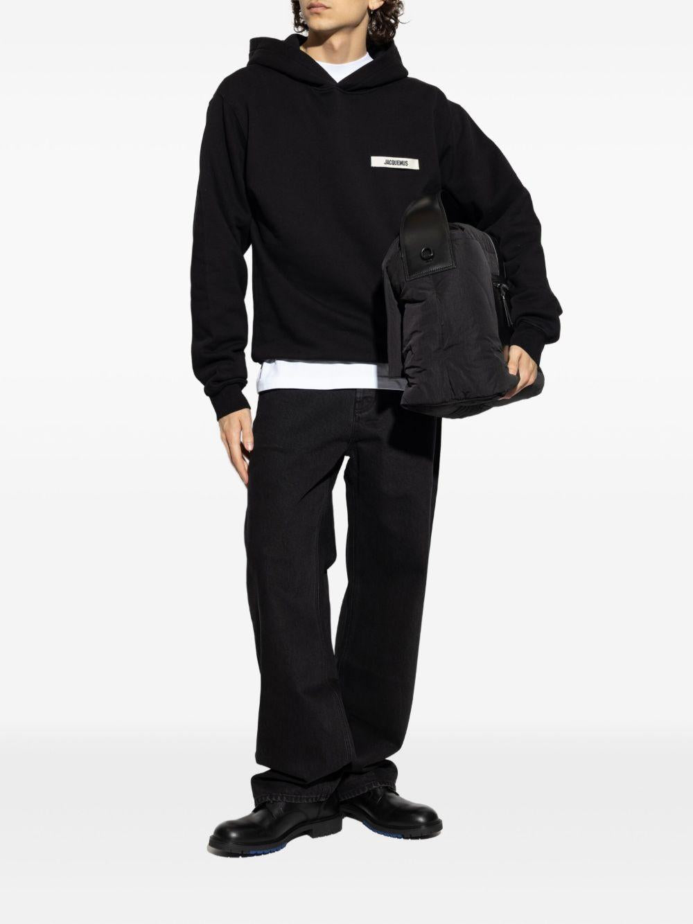 Felpa Le Hoodie Gros Grain in nero 