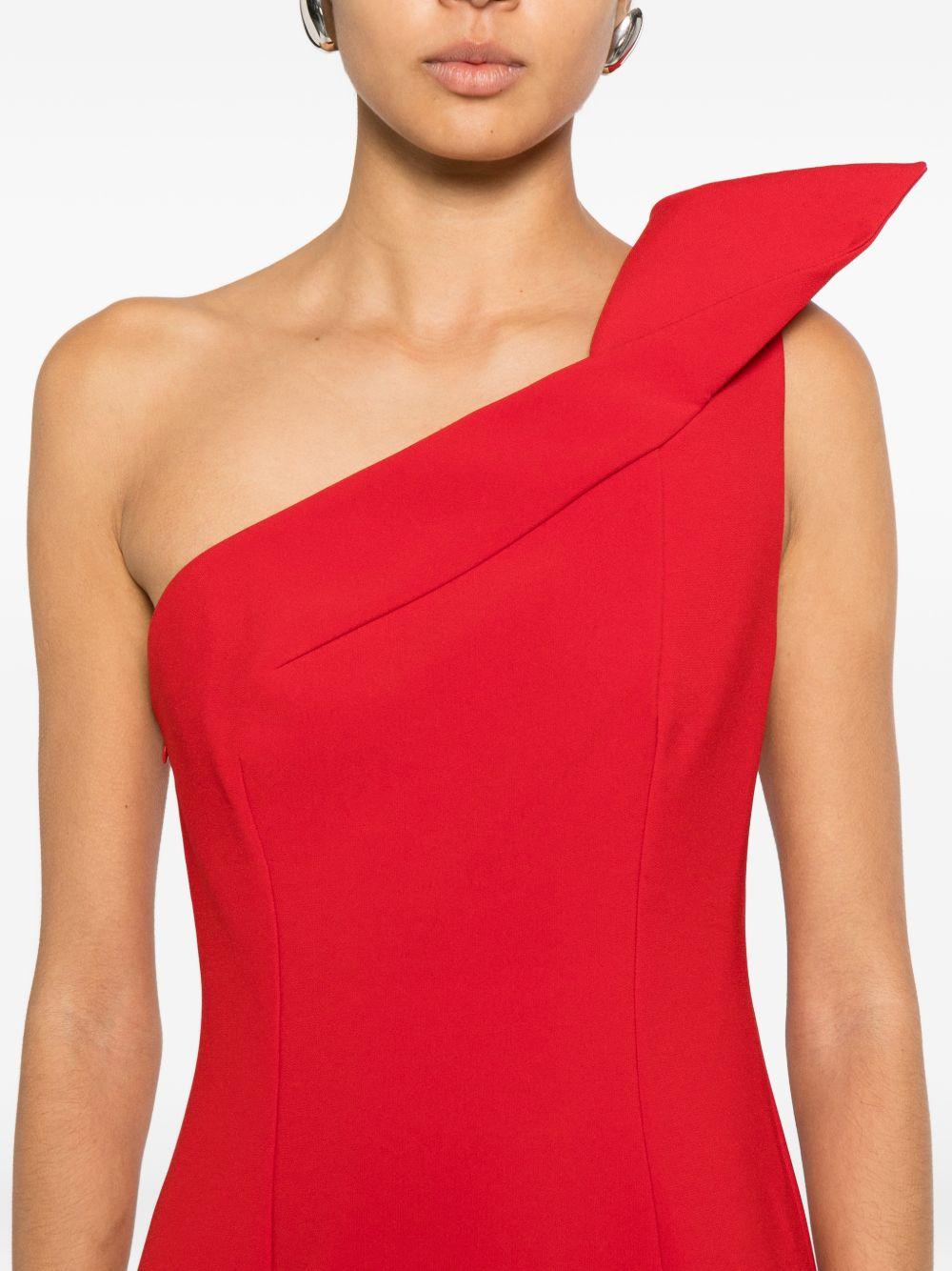 Abito lungo monospalla in rosso Roland mouret - donna 