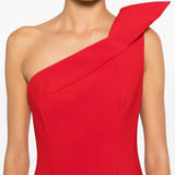 Abito lungo monospalla in rosso Roland mouret - donna 