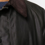 Giacca con chiusura a pressione Bedale in olive Barbour - uomo 