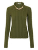 Maglione con dettaglio a catena in verde Rabanne - donna
