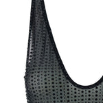 Abito lungo con decorazione in nero Venuja - donna 