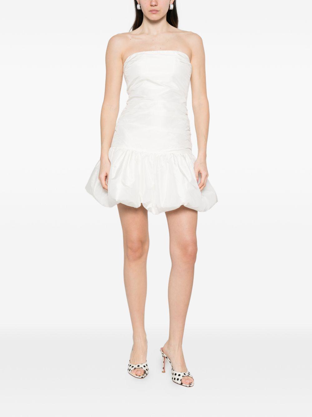 Abito corto con balze in bianco Rotate - donna 