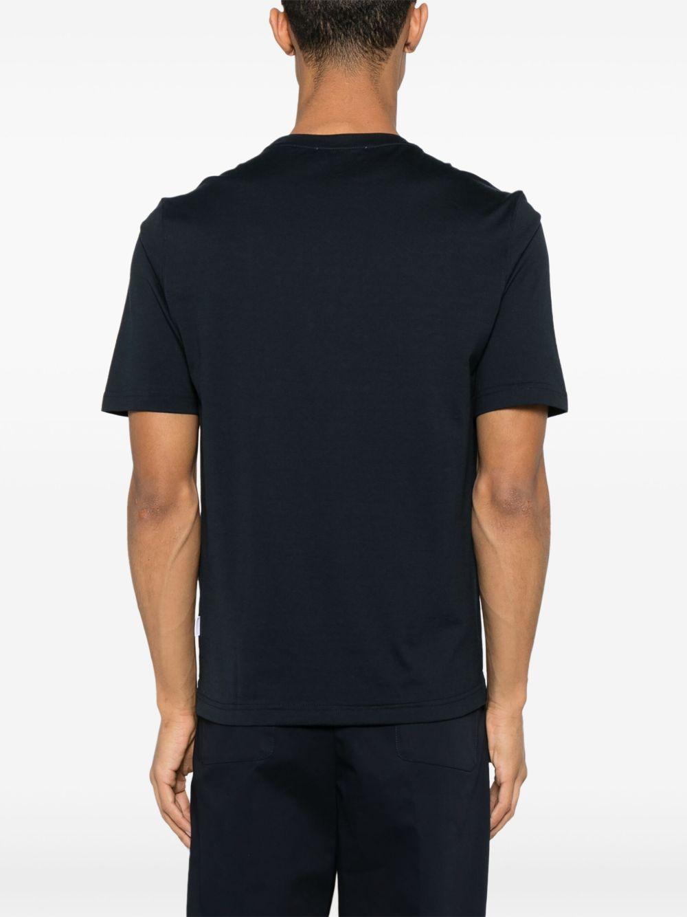 T-shirt girocollo in blu notte Lardini - uomo 
