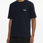 T-shirt con stampa del logo in blu Comme des garcons homme - uomo 