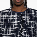Giacca con frange in blu Thelaurent - donna 
