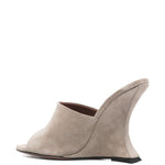 Mules nina in grigio taupe Paris texas - donna 