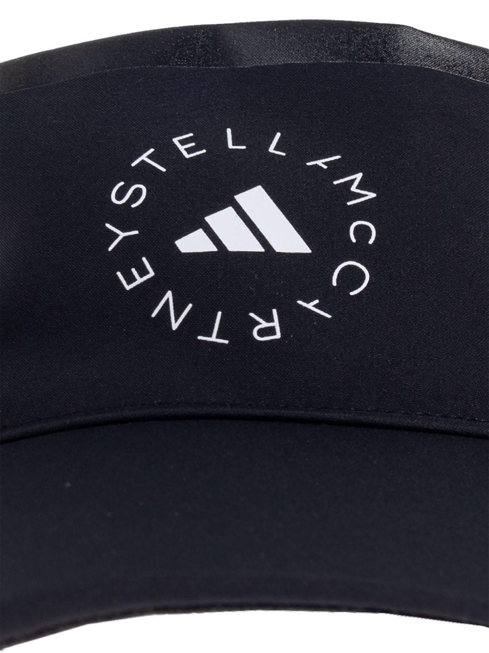 Visiera con stampa in nero Adidas by stella mc cartney - donna 
