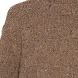 Cardigan a quadretti in maglia in marrone Ymc - uomo 