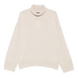 Maglione William a collo alto écru 