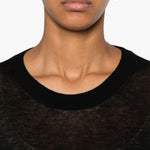 Top semi-trasparente negelia in nero Maxmara - donna 