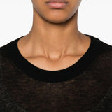 Top semi-trasparente negelia in nero Maxmara - donna 