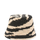 Cappello con motivo zebrato in nero e beige Zimmermann - donna 