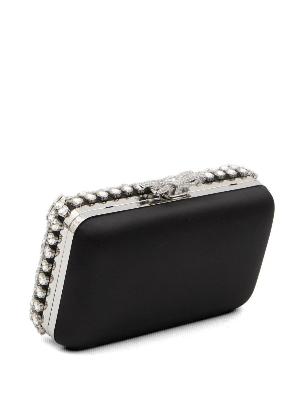 Clutch con decorazione in nero Self-Portrait - donna 