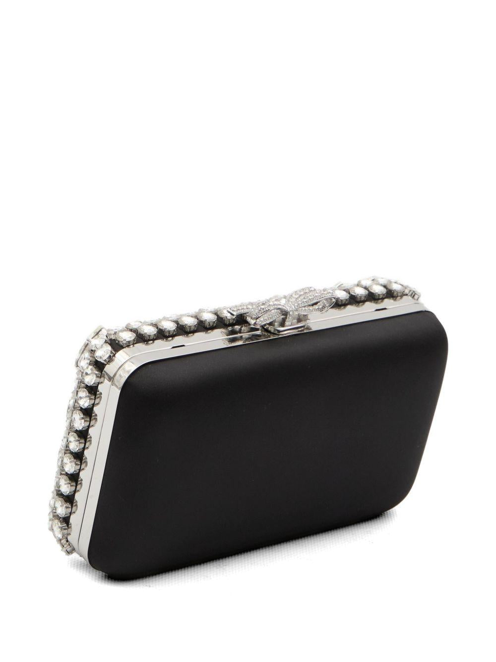 Clutch con decorazione in nero Self-Portrait - donna 