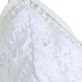 Top Melie con scollo a V e ricamo floreale in bianco Charo ruiz ibiza 1989 - donna 