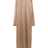 Abito maxi in raso in beige Toteme - donna 