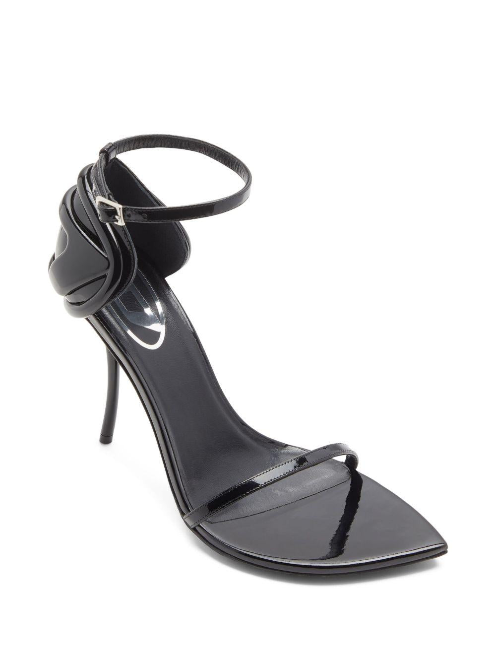 Sandali in pelle D-Ten & Half in nero Diesel - donna 