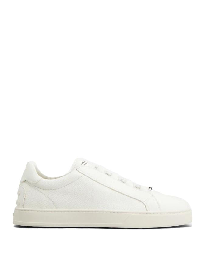 Sneakers basse in pelle scamosciata in bianco Tod's - uomo 