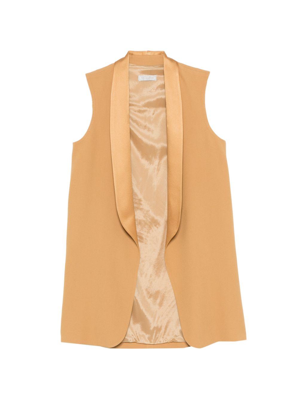 Gilet con collo a sciallo in giallo Antonelli - donna 