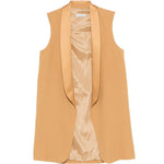 Gilet con collo a sciallo in giallo Antonelli - donna 