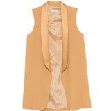Gilet con collo a sciallo in giallo Antonelli - donna 