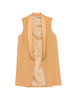 Gilet con collo a sciallo in giallo Antonelli - donna