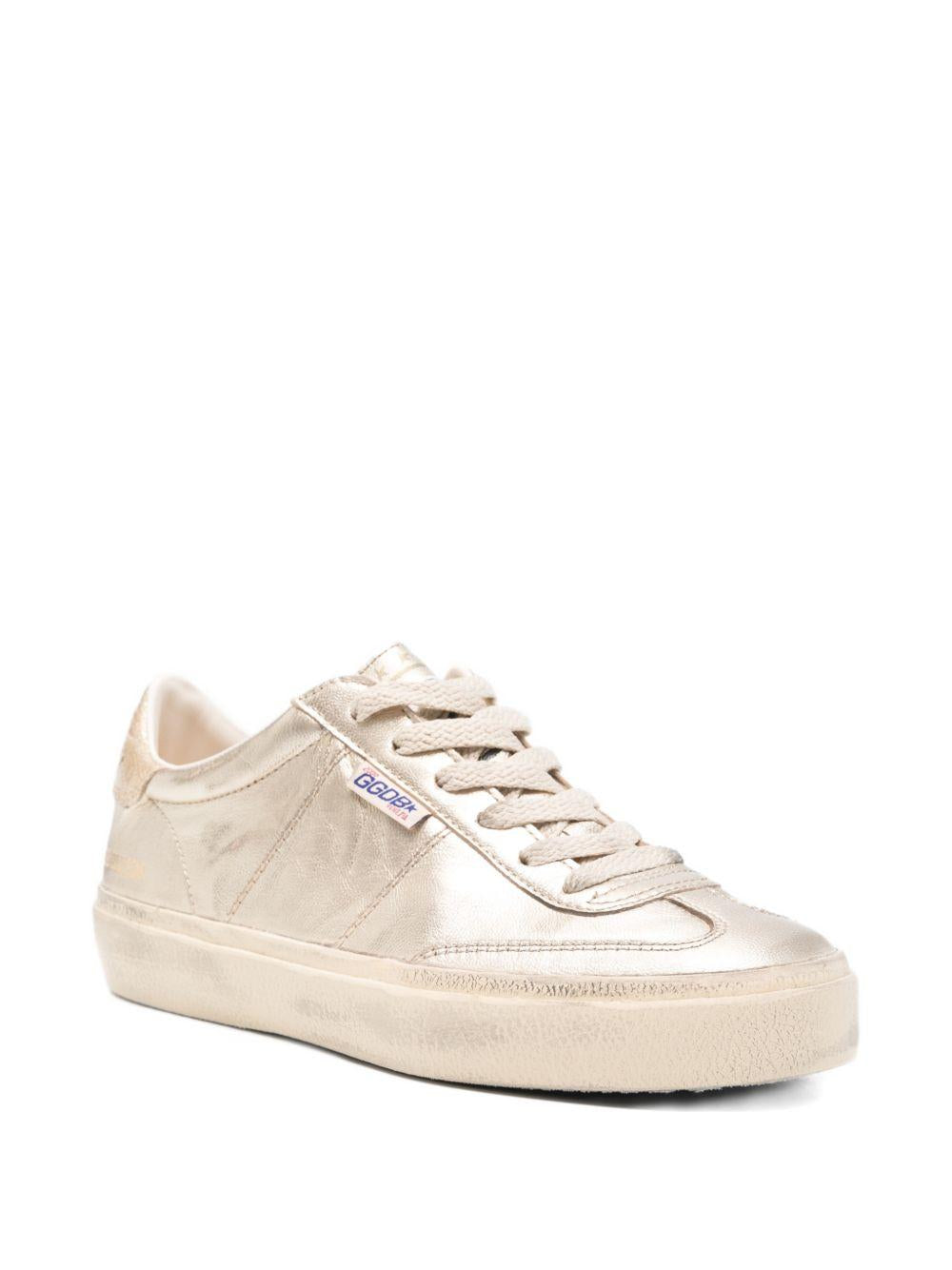 Sneakers soul star effetto metallizzato in oro Golden goose - donna 