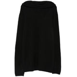 Maglione con cappuccio in cashmere in nero 