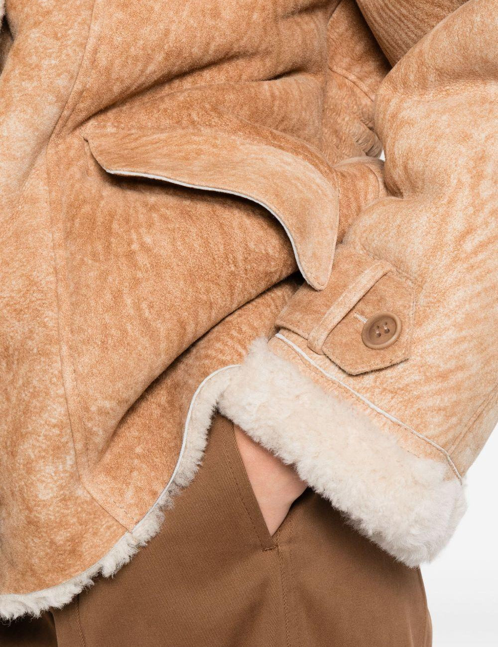 Cappotto corto doppiopetto in marrone Salvatore Santoro - donna 