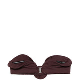 Top bikini con dettaglio a rosetta in bordeaux Magda butrym - donna 