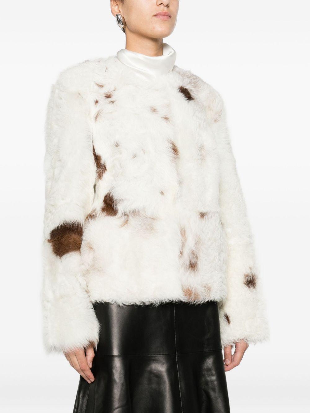 Giacca in shearling hypnotic spot color crema Zimmermann - donna 