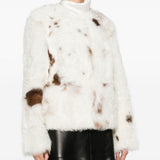Giacca in shearling hypnotic spot color crema Zimmermann - donna 