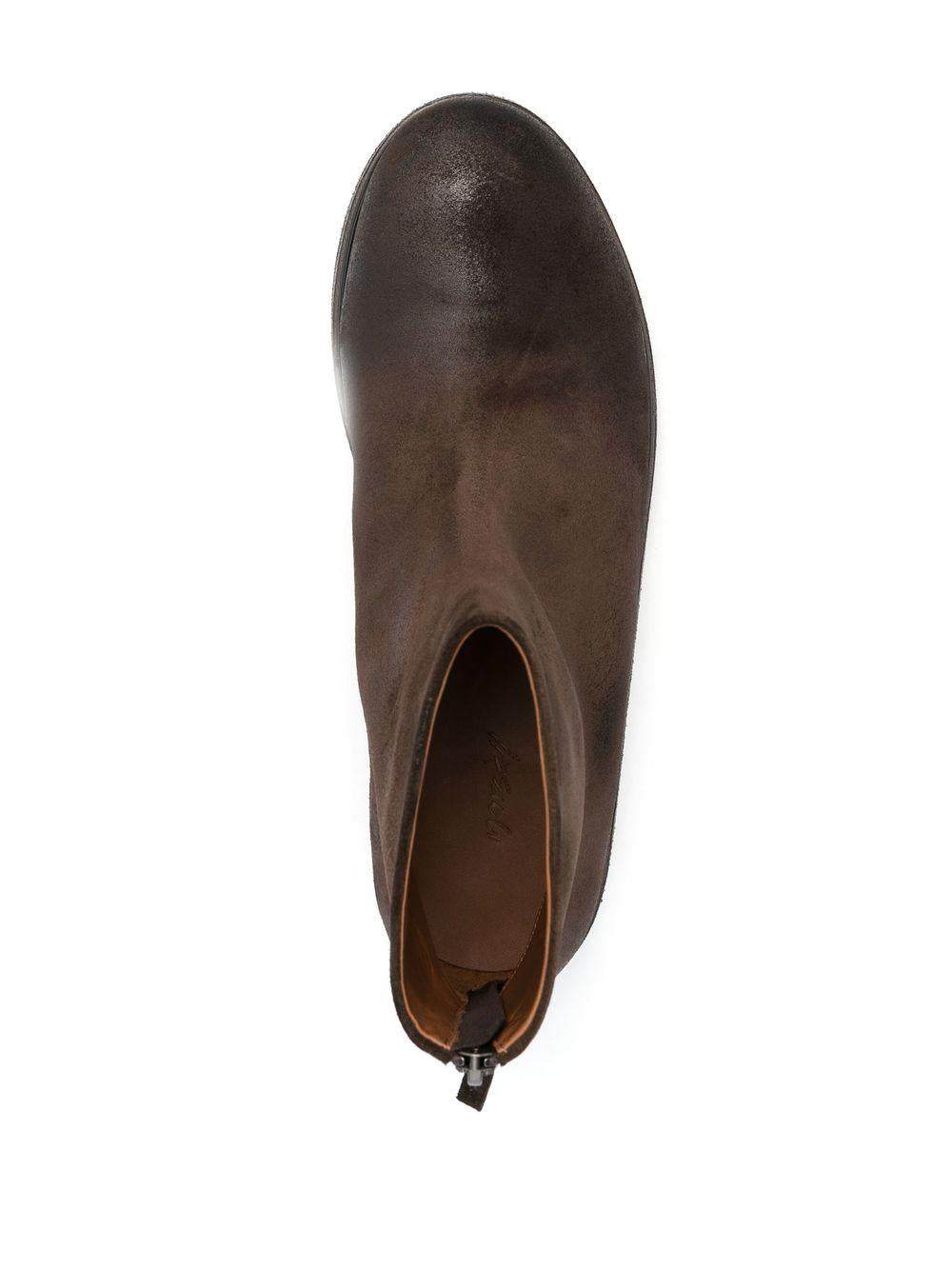 Stivaletti con effetto vissuto in marrone Marsell - uomo 