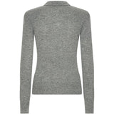 Polo a maniche lunghe in grigio 