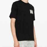 T-shirt a maniche corte con logo  in nero 