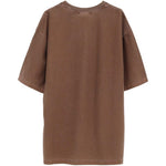 T-shirt con logo in marrone carhartt wip - uomo 