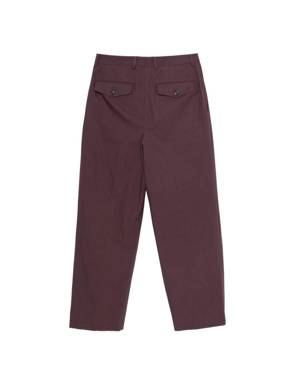 Pantaloni Phoenix con pieghe in viola Dries van noten - uomo 