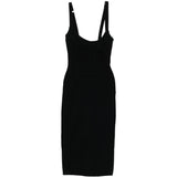 Abito midi in nero The attico - donna 