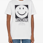 T-shirt con stampa in bianco Moschino - donna 