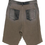 Gonna con spacchi centrali in denim grigio Rick Owens - uomo 
