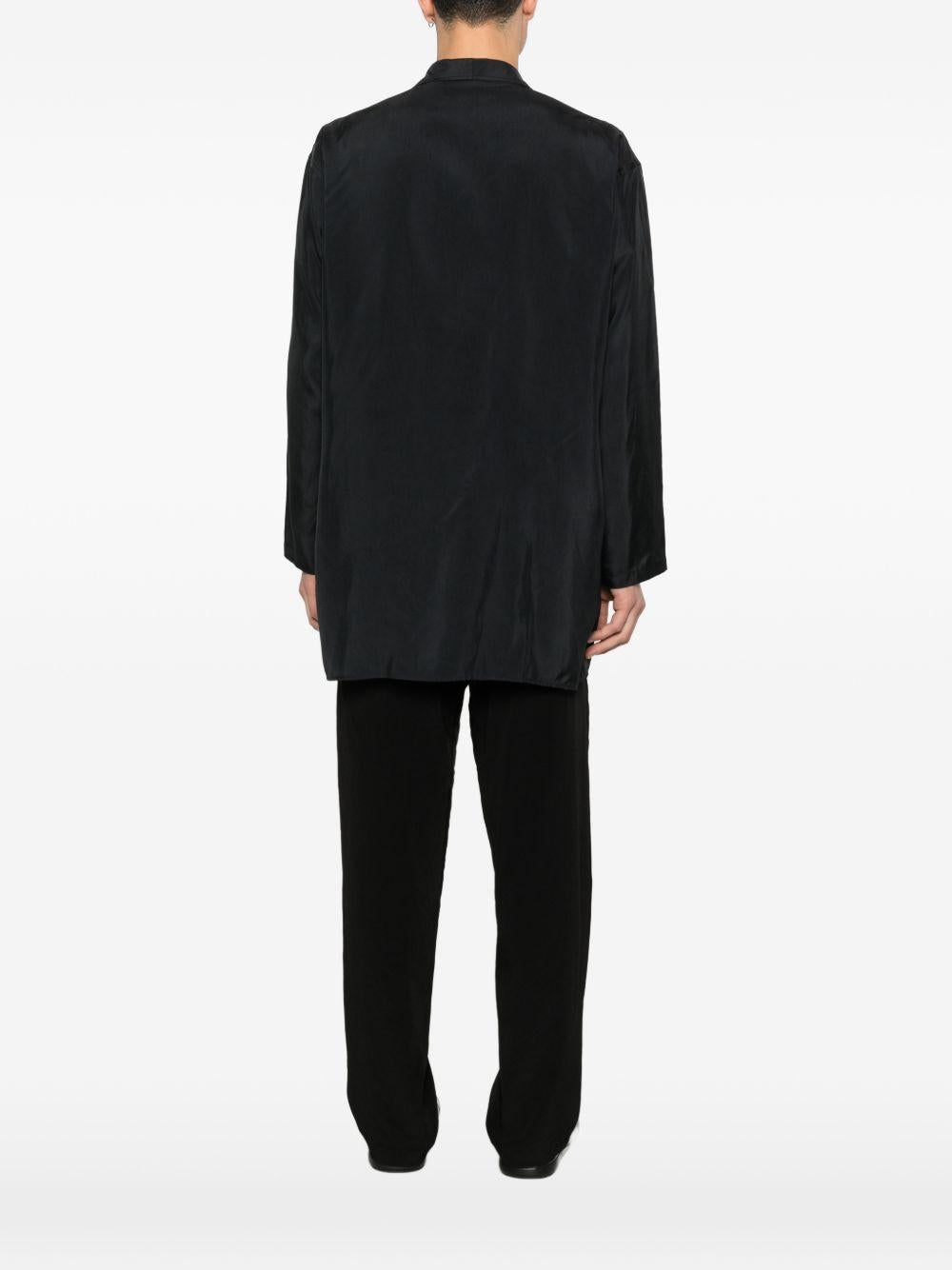 Cappotto con tasche in nero Yohji yamamoto - uomo 