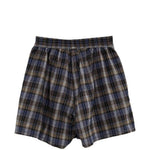 Boxer a quadri in marrone e blu Erl - unisex 